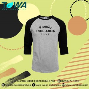 Baju Kaos Reglan Baju Event Qurban Idul Adha Sablon Bahan Cotton Combed