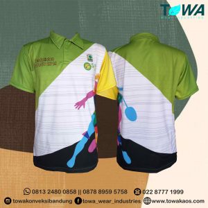 Baju Jersey Baju Event Badminton UNAND 2019 Bahan Dryfit Hijau