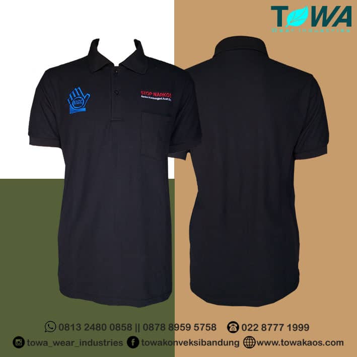 polo shirt, kaos kerah, stop narkoba, bahan lacoste,