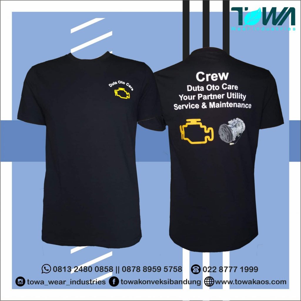 Baju Kaos Check Engine Bahan Cotton Combed Sablon Plastisol