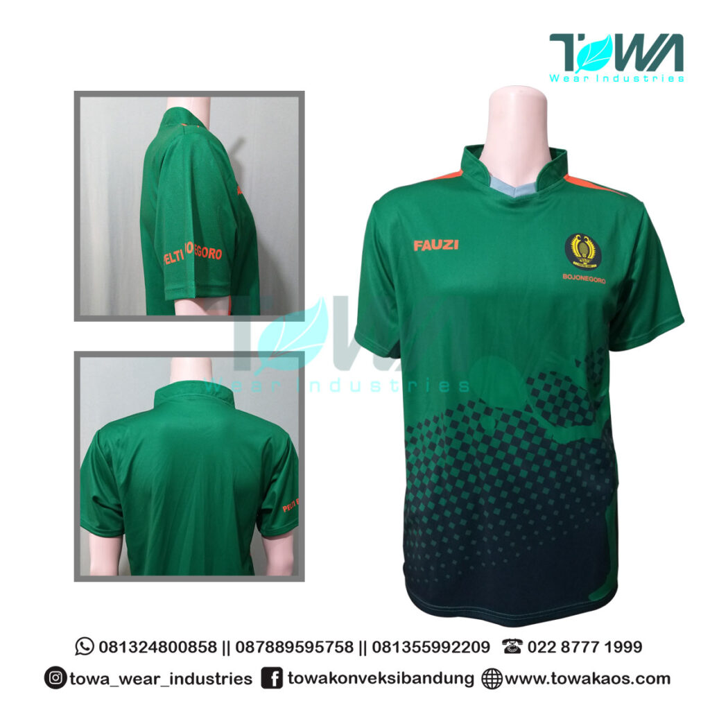 Baju Jersey Baju Event Badminton Pelti Bojonegoro Full Printing Bahan Dryfit