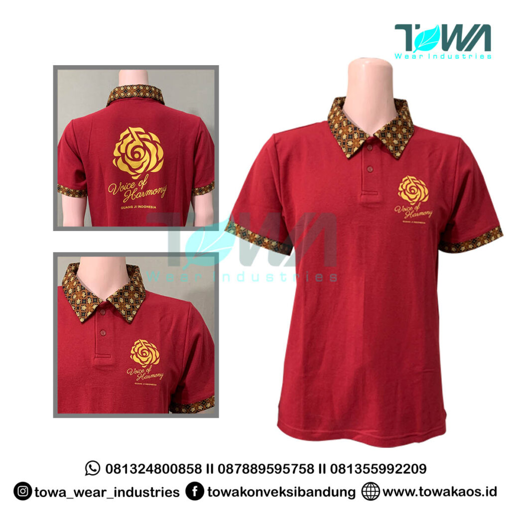 Baju Kaos Kerah Baju Poloshirt Baju Perusahaan Guang Ji Indonesia