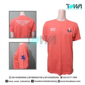 Baju Kaos Oblong Baju ACE UPI Ristekdikti Merah Baby