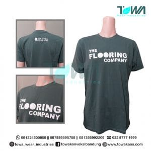 Baju Kaos Oblong Baju Perusahaan Baju Event Cotton Combed 24s Abu Tua