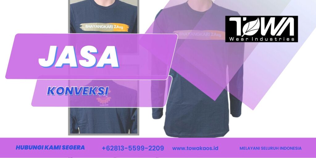 Garment Kaos Oblong Depan Belakang