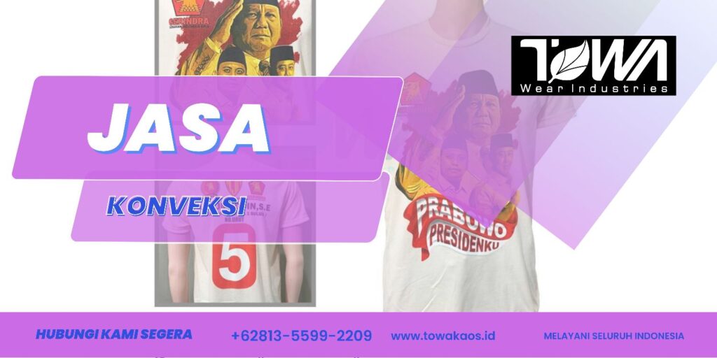 Kaos Partai Full Printing